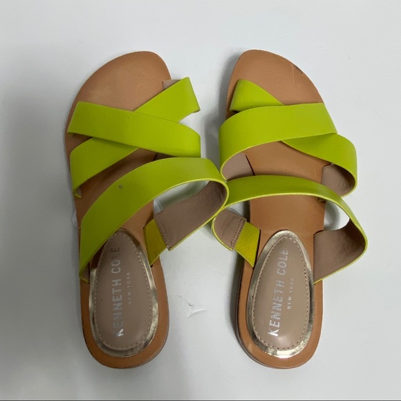 bright green sandals